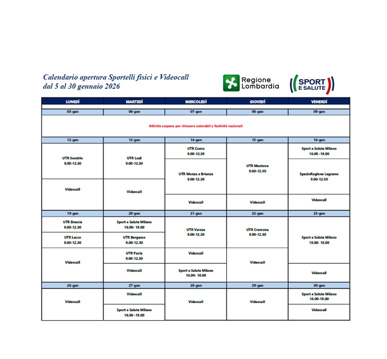 calendariovideocalleincontriinpresenzagennaio26