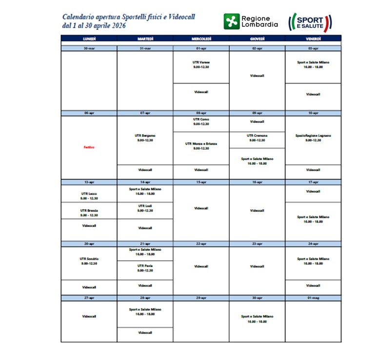 calendarioaperturasportellievideocallaprile26